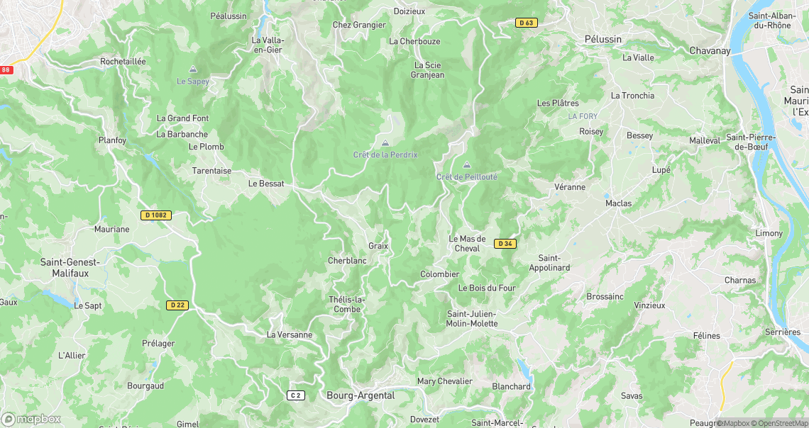 Localisation de la voiture à Colombier