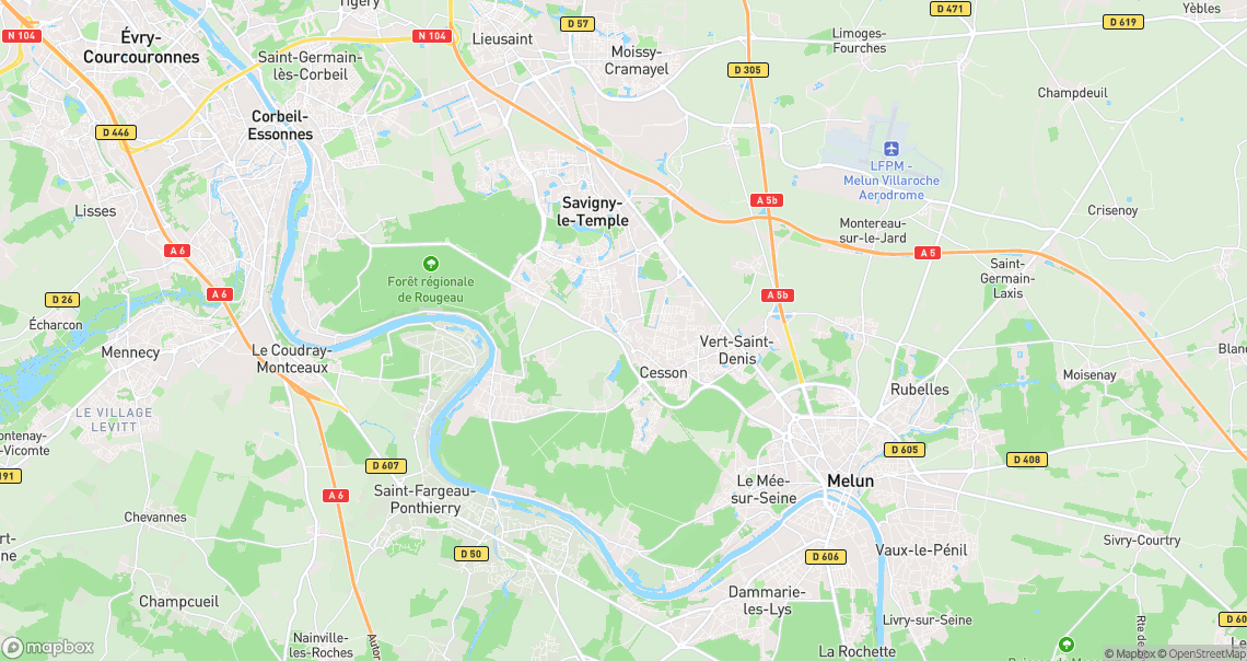 Localisation de la voiture à Savigny-le-Temple