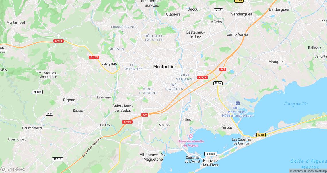 Localisation de la voiture à Montpellier