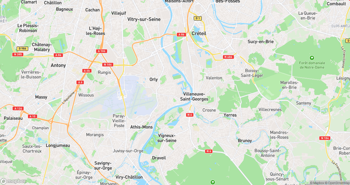 Localisation de la voiture à Villeneuve-le-Roi