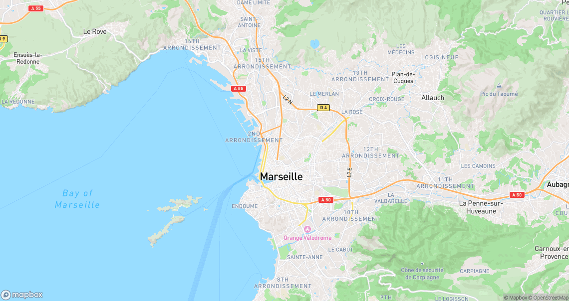 Localisation de la voiture à Marseille