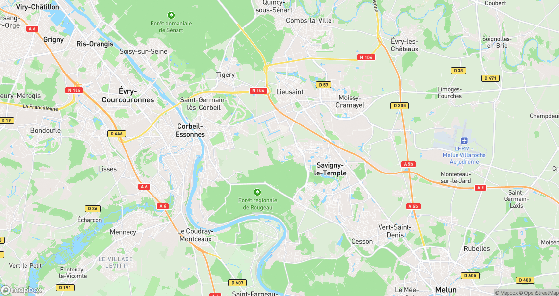 Localisation de la voiture à Savigny-le-Temple