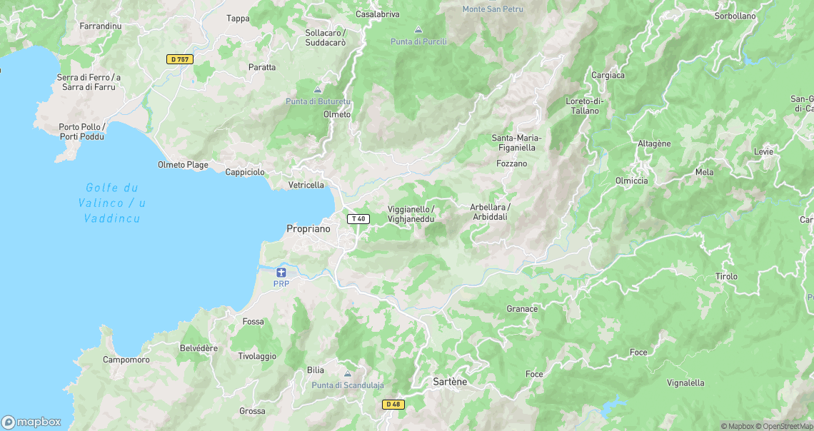 Localisation de la voiture à Viggianello