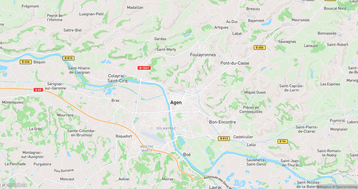 Localisation de la voiture à Agen