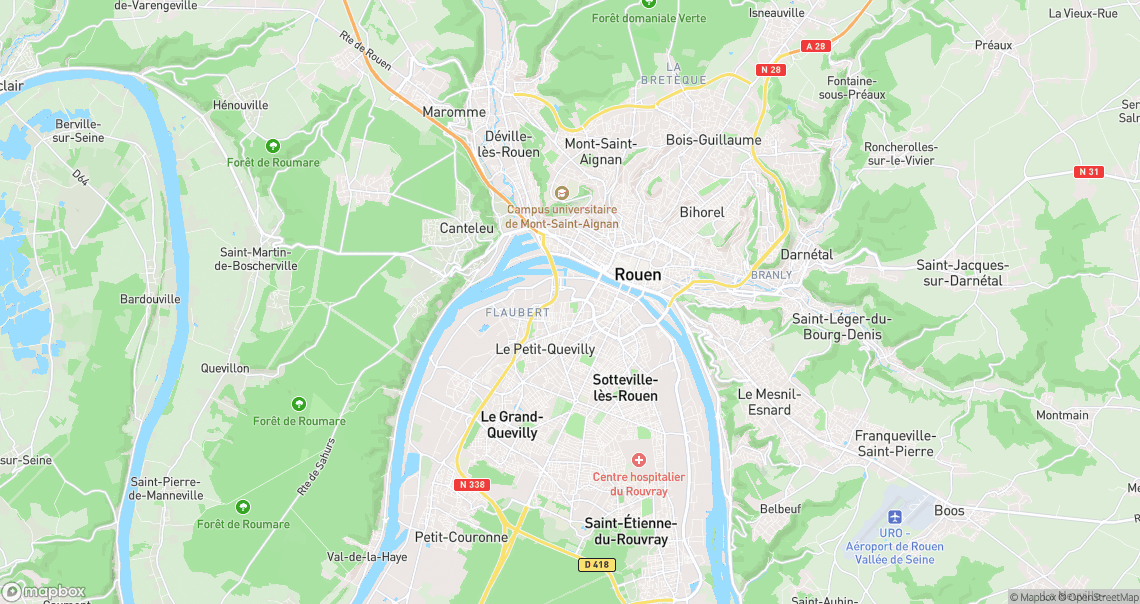 Localisation de la voiture à Le Petit-Quevilly