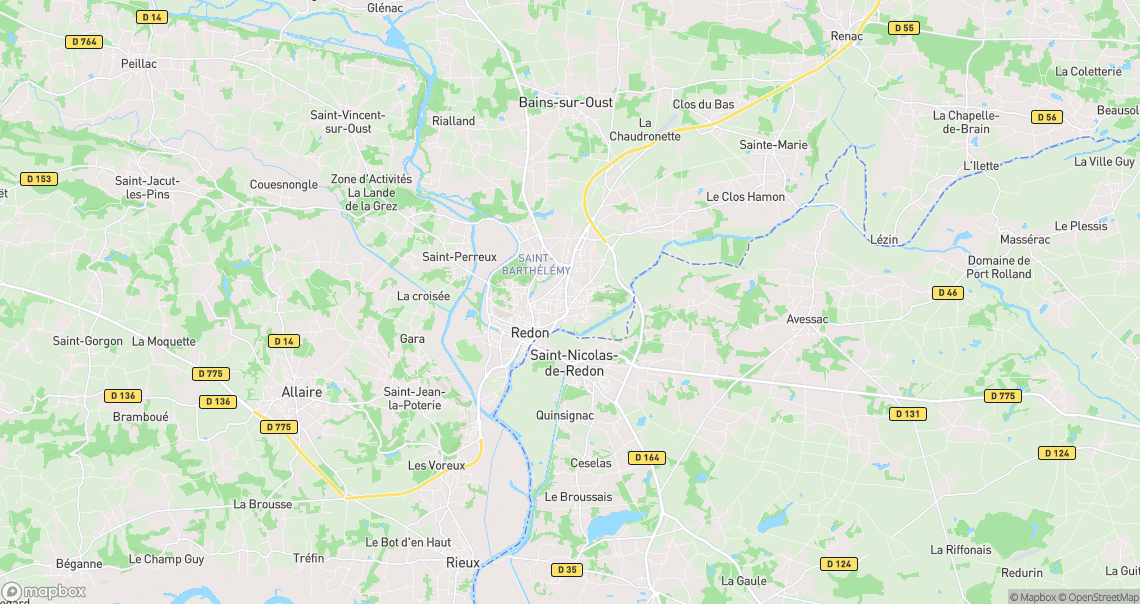 Localisation de la voiture à Redon