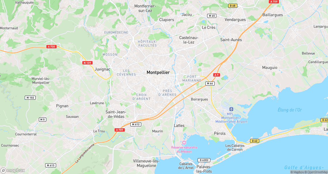 Localisation de la voiture à Montpellier