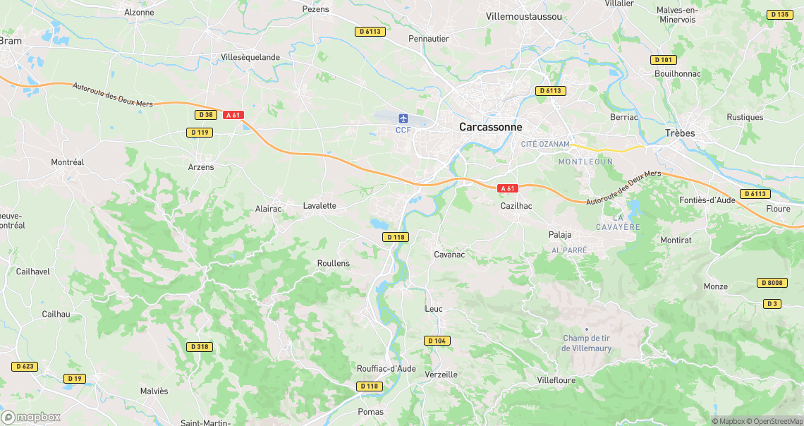 Localisation de la voiture à Carcassonne