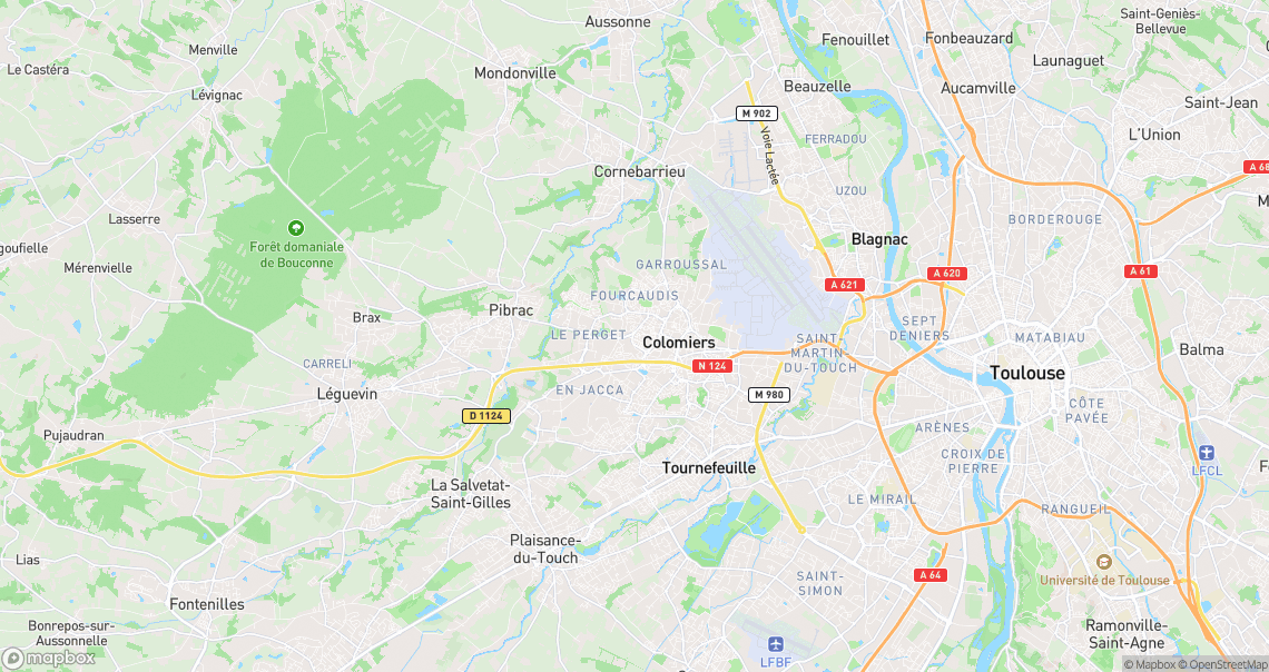 Localisation de la voiture à Colomiers