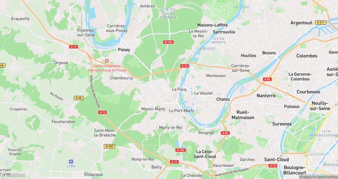 Localisation de la voiture à Saint-Germain-en-Laye
