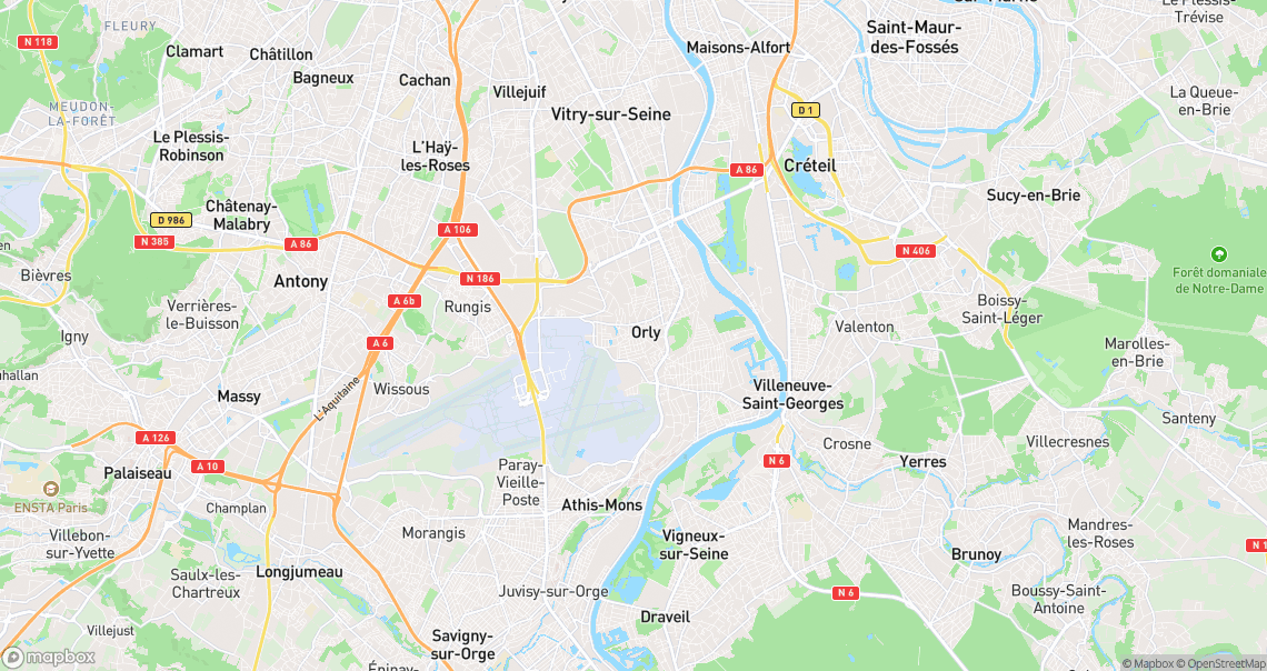 Localisation de la voiture à Orly