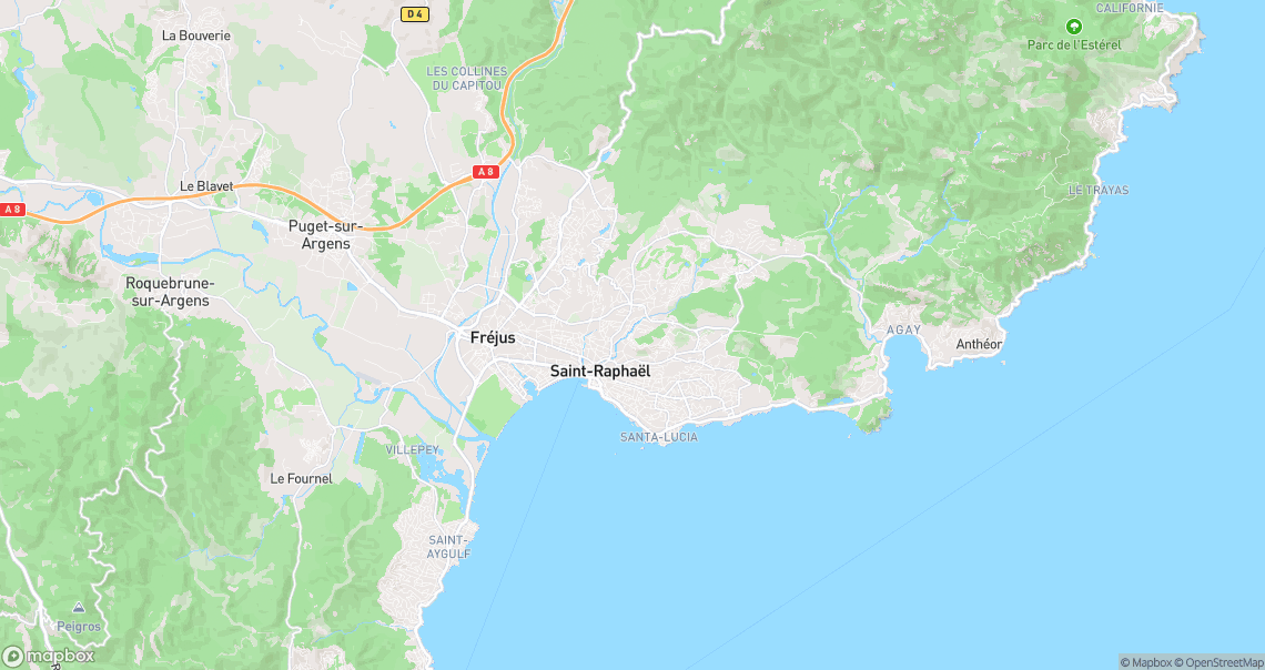 Localisation de la voiture à Saint-Raphaël