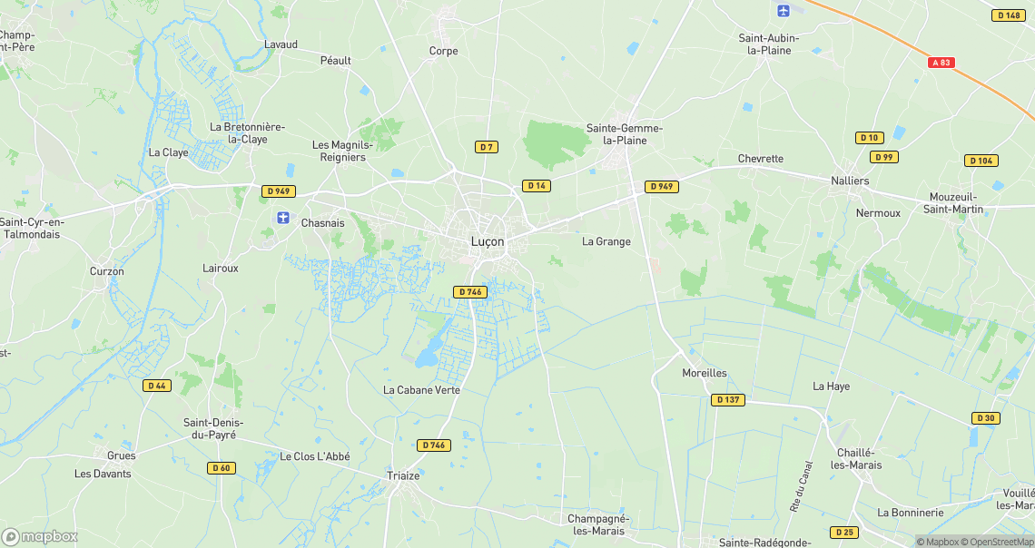 Localisation de la voiture à Luçon