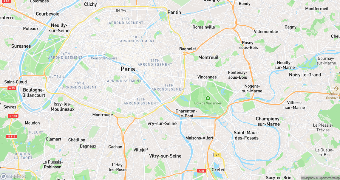 Localisation de la voiture à Paris