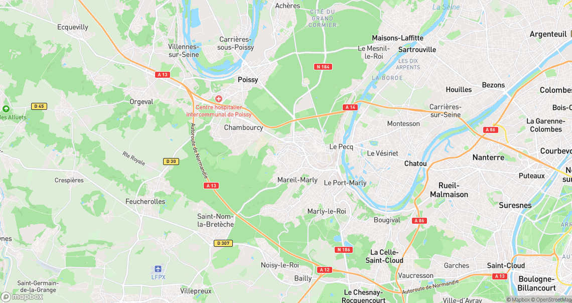 Localisation de la voiture à Saint-Germain-en-Laye