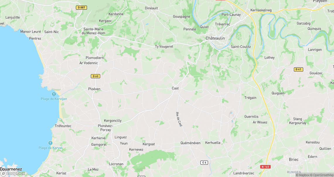 Localisation de la voiture à Cast