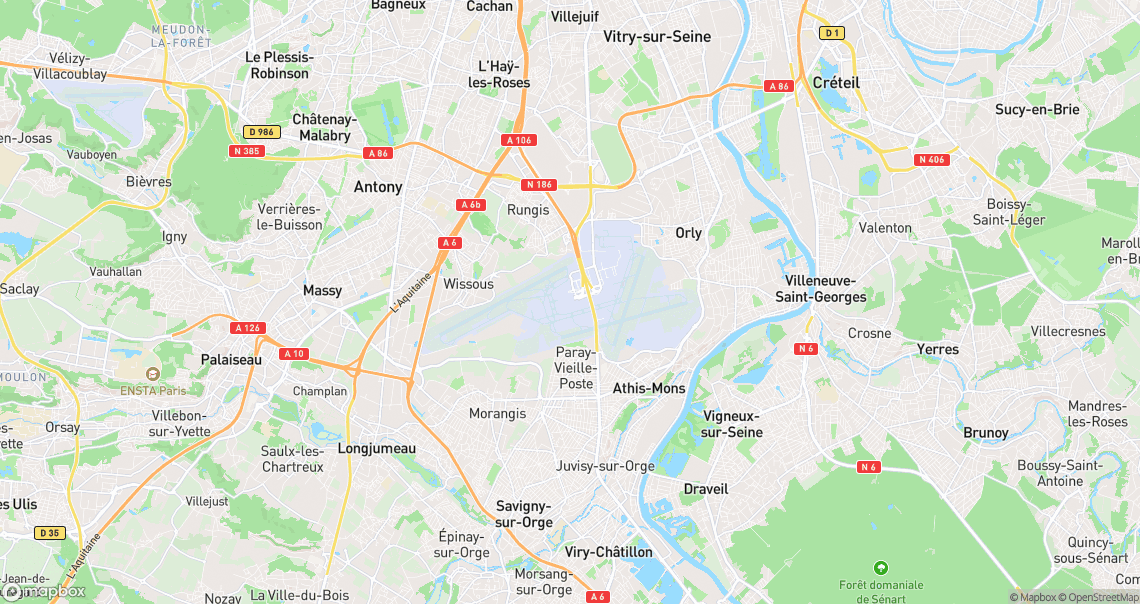 Localisation de la voiture à Paray-Vieille-Poste