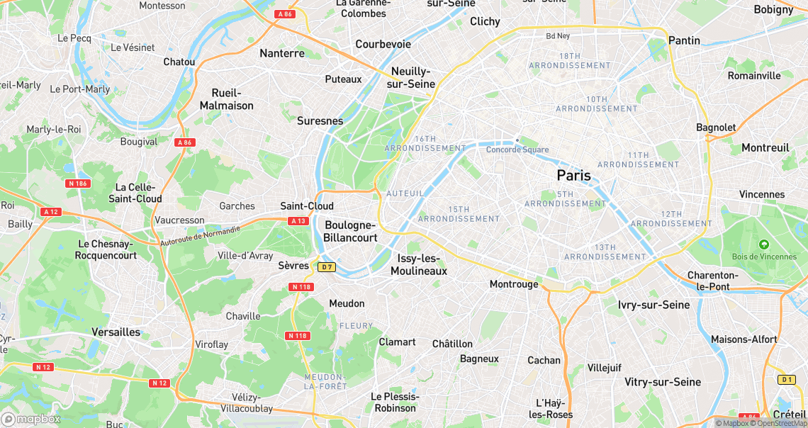 Localisation de la voiture à Paris