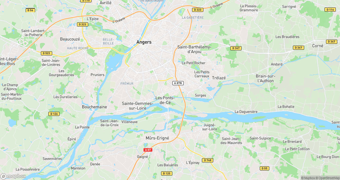 Localisation de la voiture à Les Ponts-de-Cé