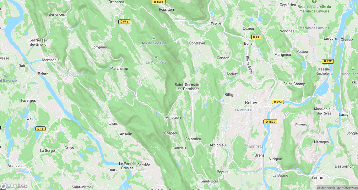 Localisation de la voiture à Saint-Germain-les-Paroisses
