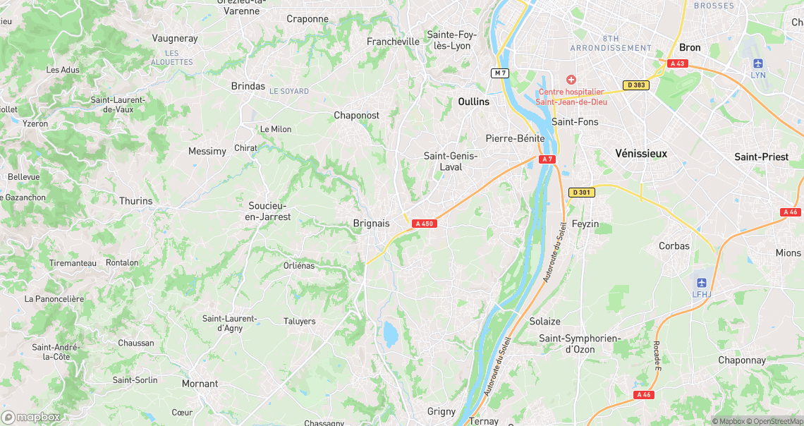 Localisation de la voiture à Brignais