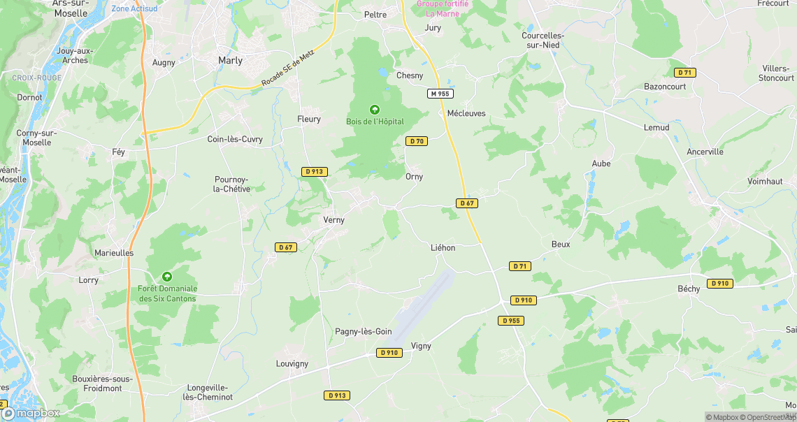 Localisation de la voiture à Chérisey