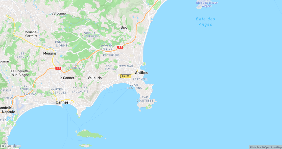 Localisation de la voiture à Antibes