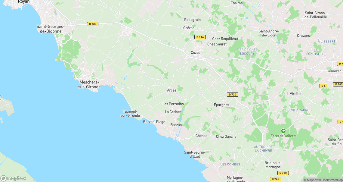 Localisation de la voiture à Arces
