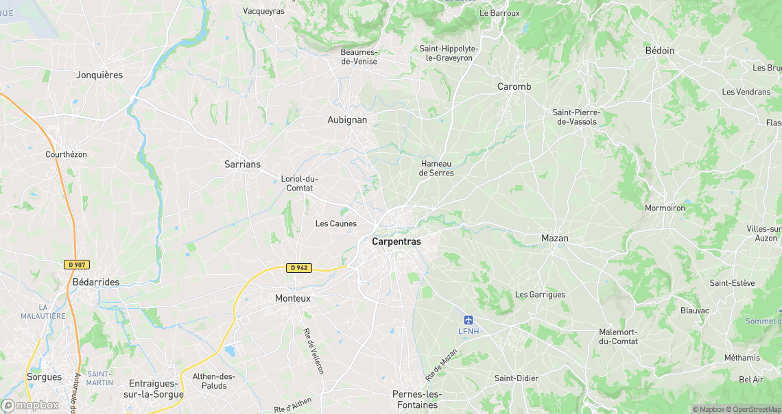 Localisation de la voiture à Carpentras