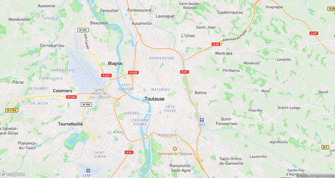 Localisation de la voiture à Toulouse