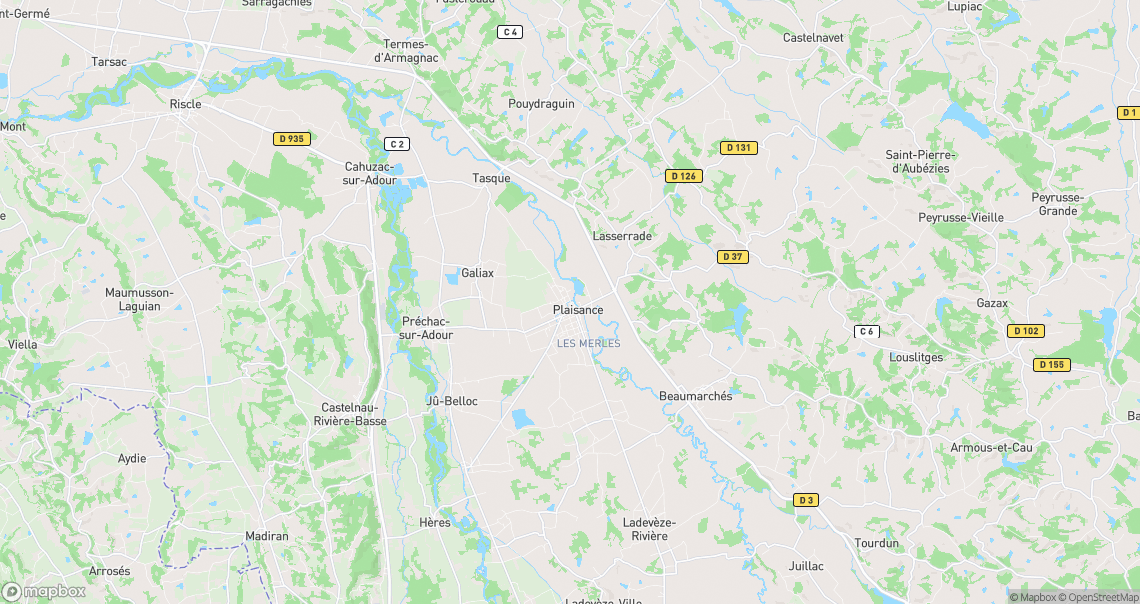 Localisation de la voiture à Plaisance