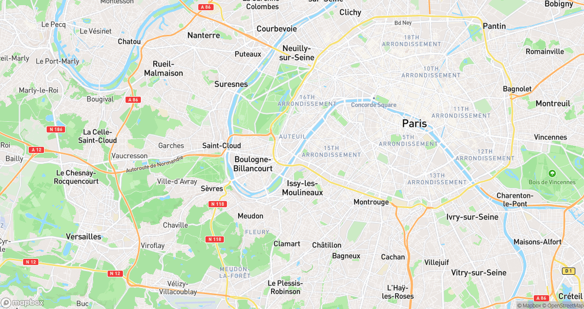 Localisation de la voiture à Paris