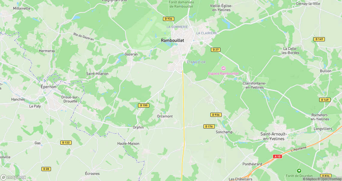 Localisation de la voiture à Orcemont