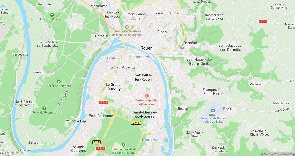 Localisation de la voiture à Sotteville-lès-Rouen
