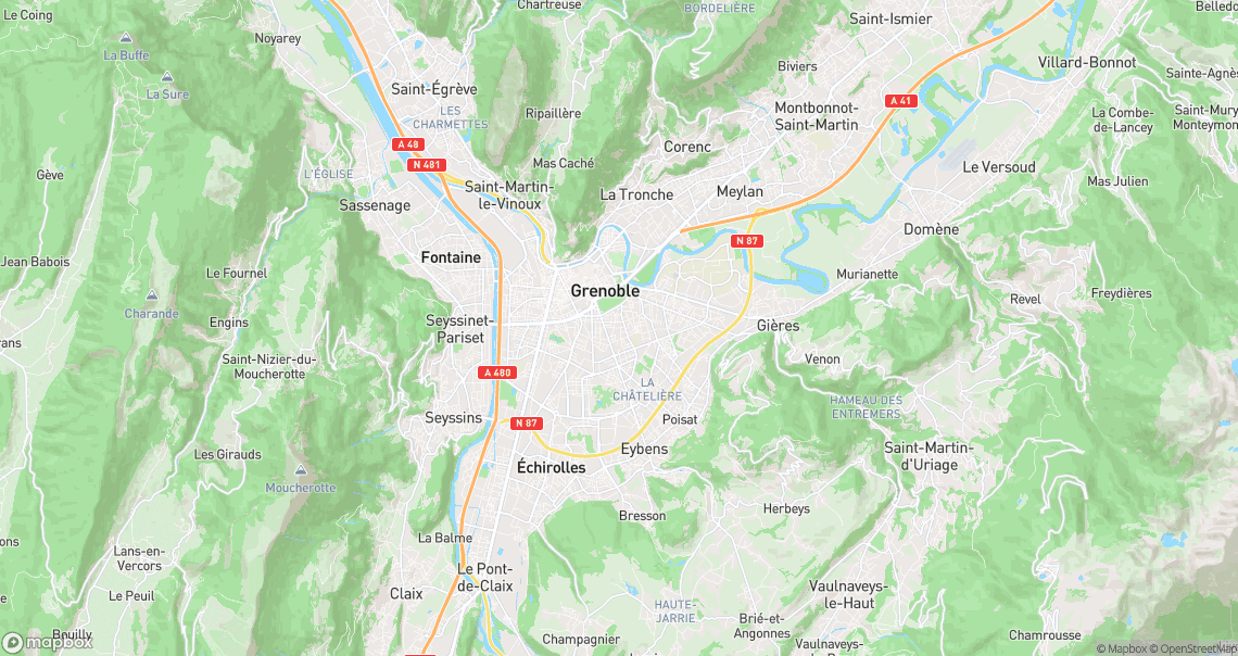 Localisation de la voiture à Grenoble