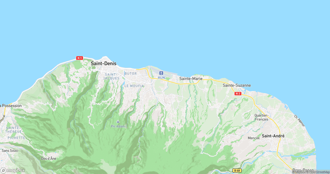Localisation de la voiture à Sainte-Marie
