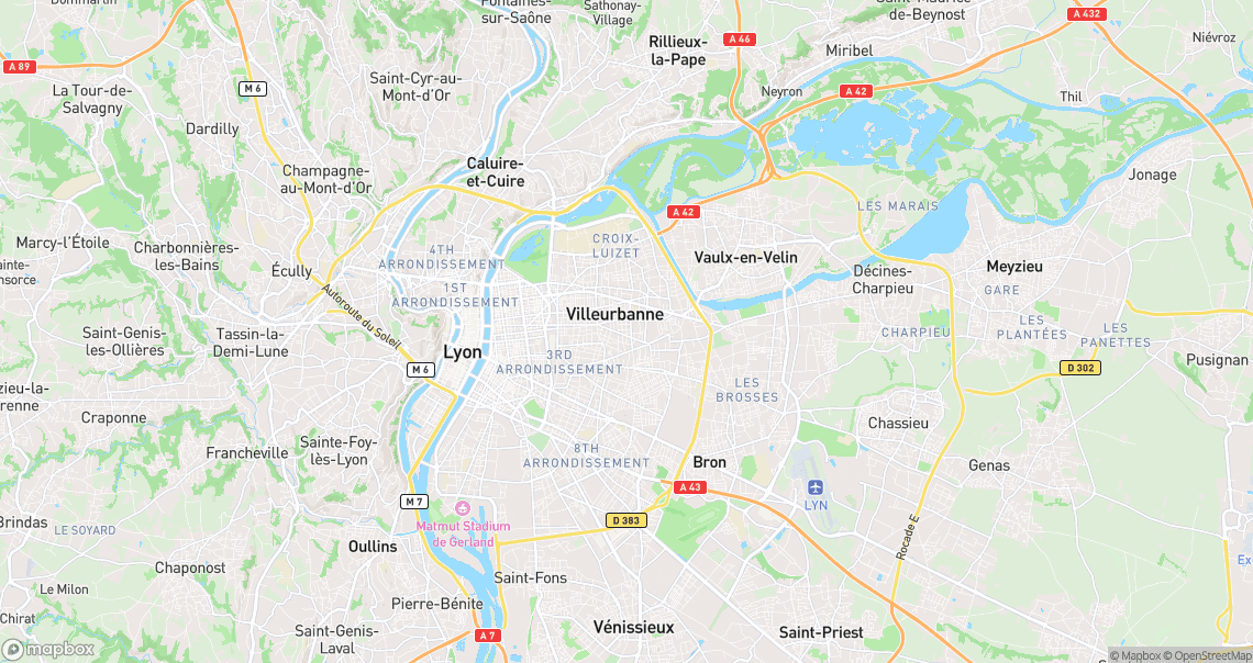 Localisation de la voiture à Villeurbanne