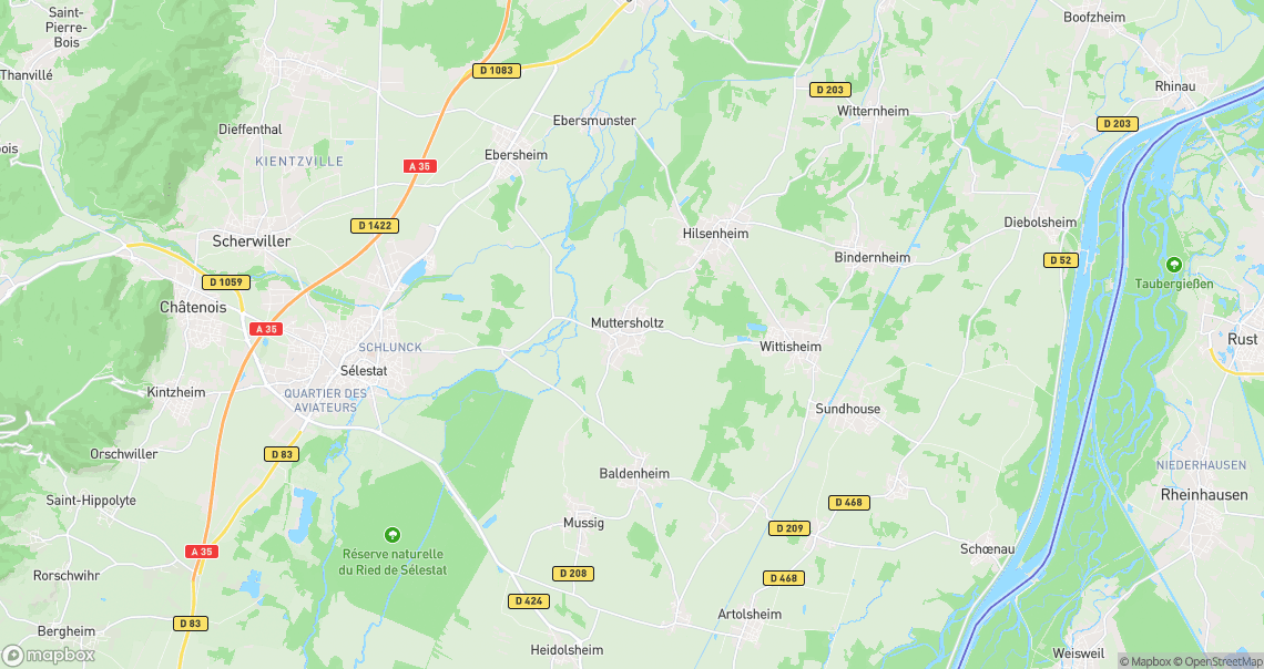 Localisation de la voiture à Muttersholtz