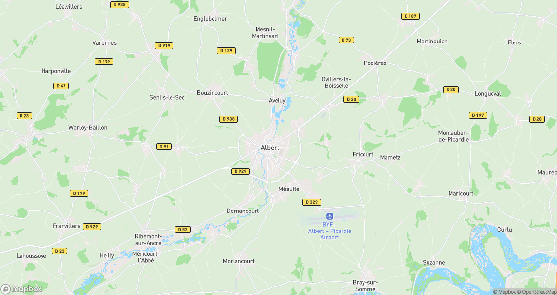Localisation de la voiture à Albert