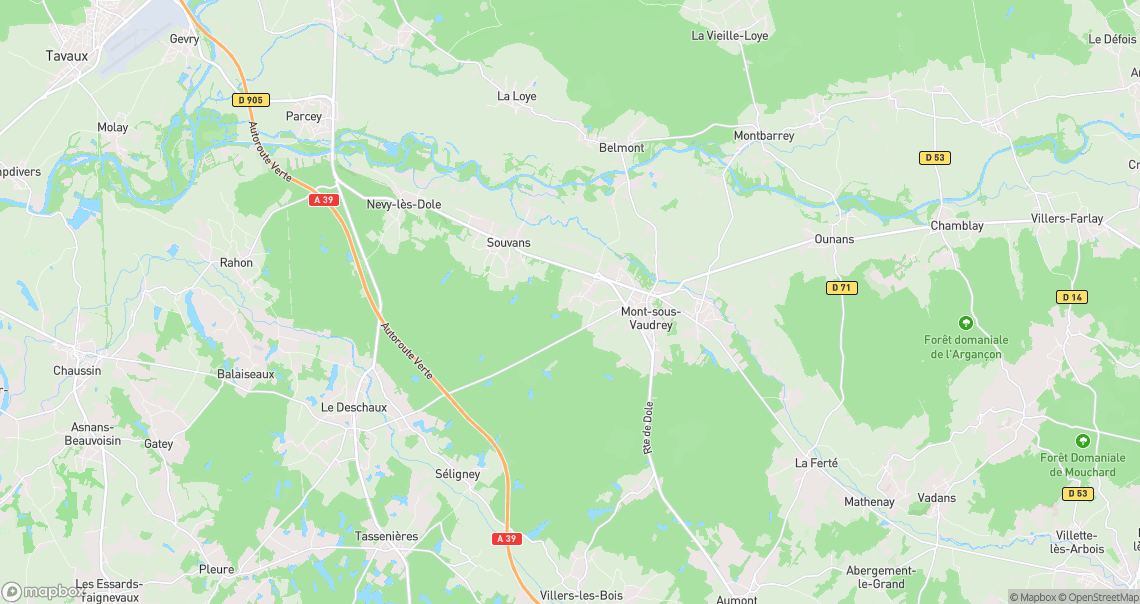 Localisation de la voiture à Bans