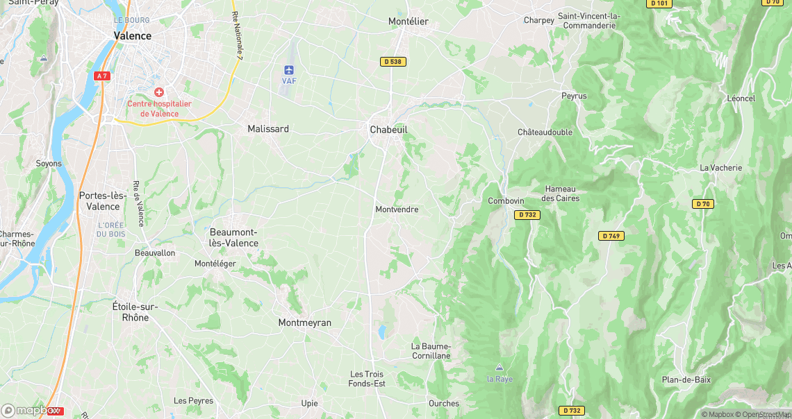 Localisation de la voiture à Montvendre