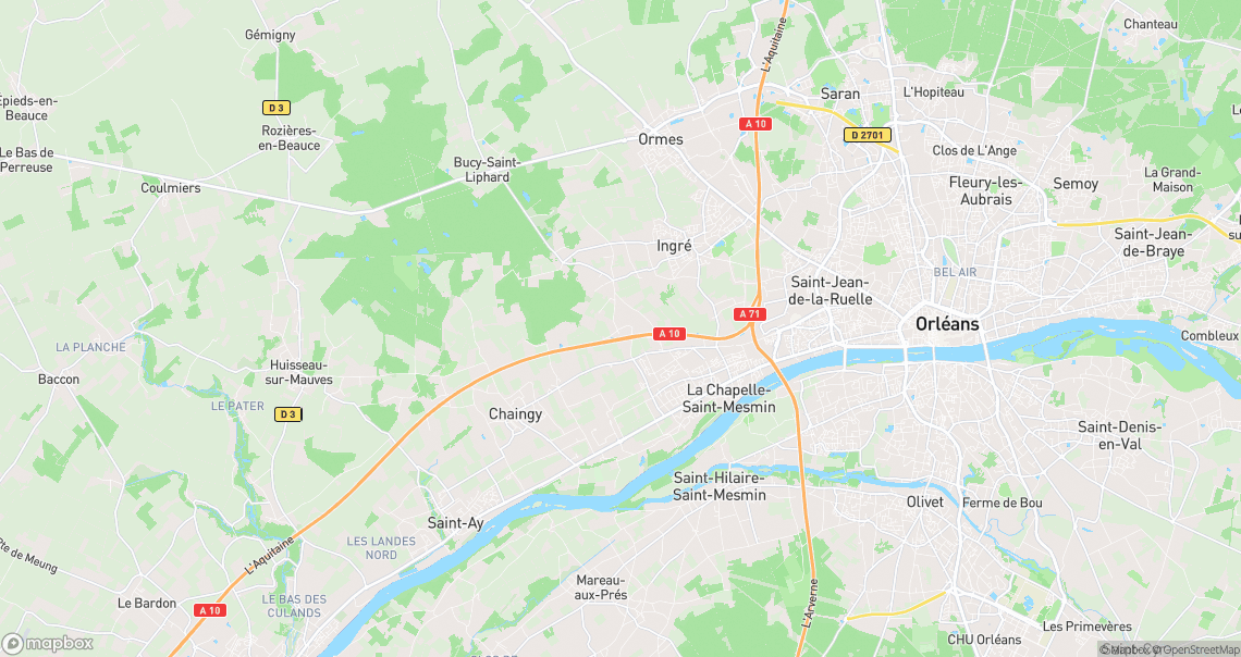 Localisation de la voiture à Ingré