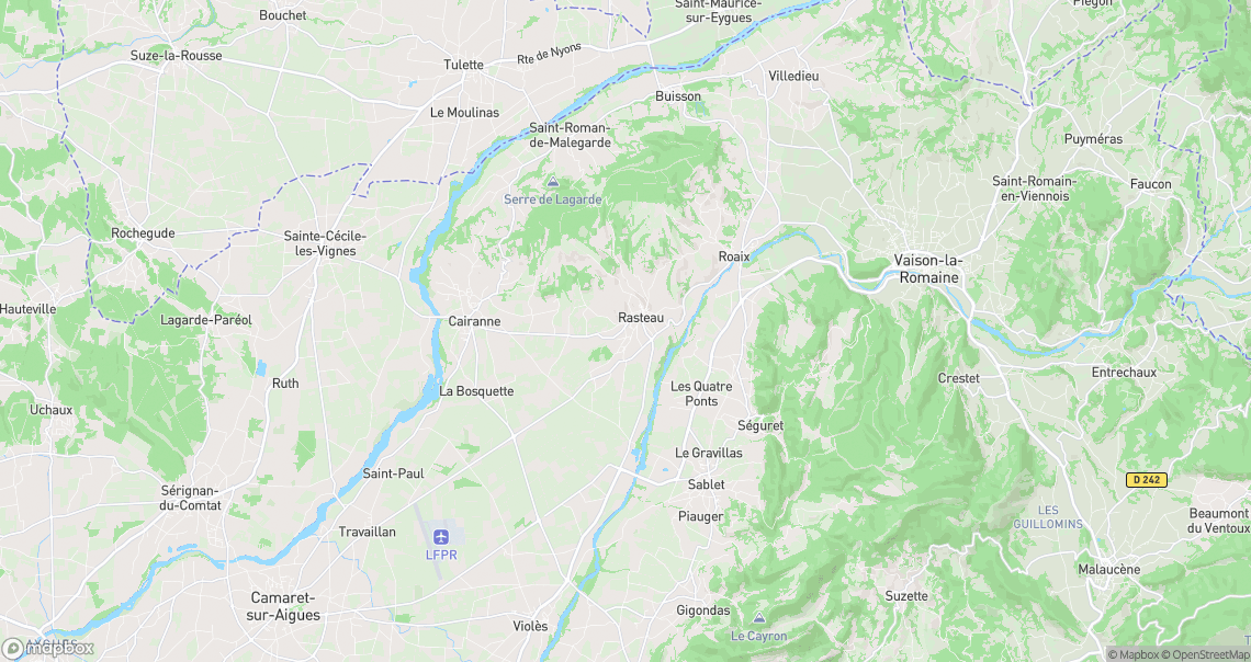 Localisation de la voiture à Rasteau