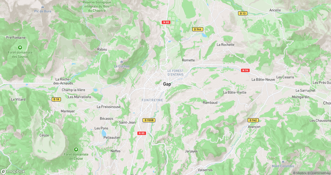 Localisation de la voiture à Gap
