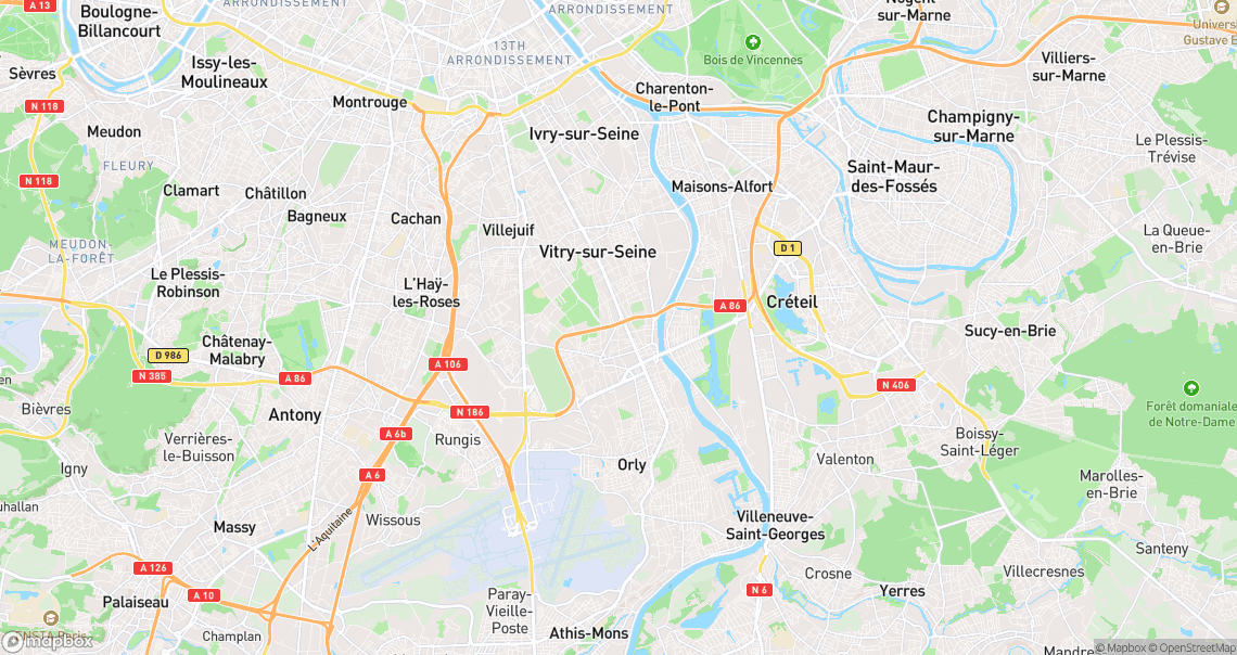 Localisation de la voiture à Thiais