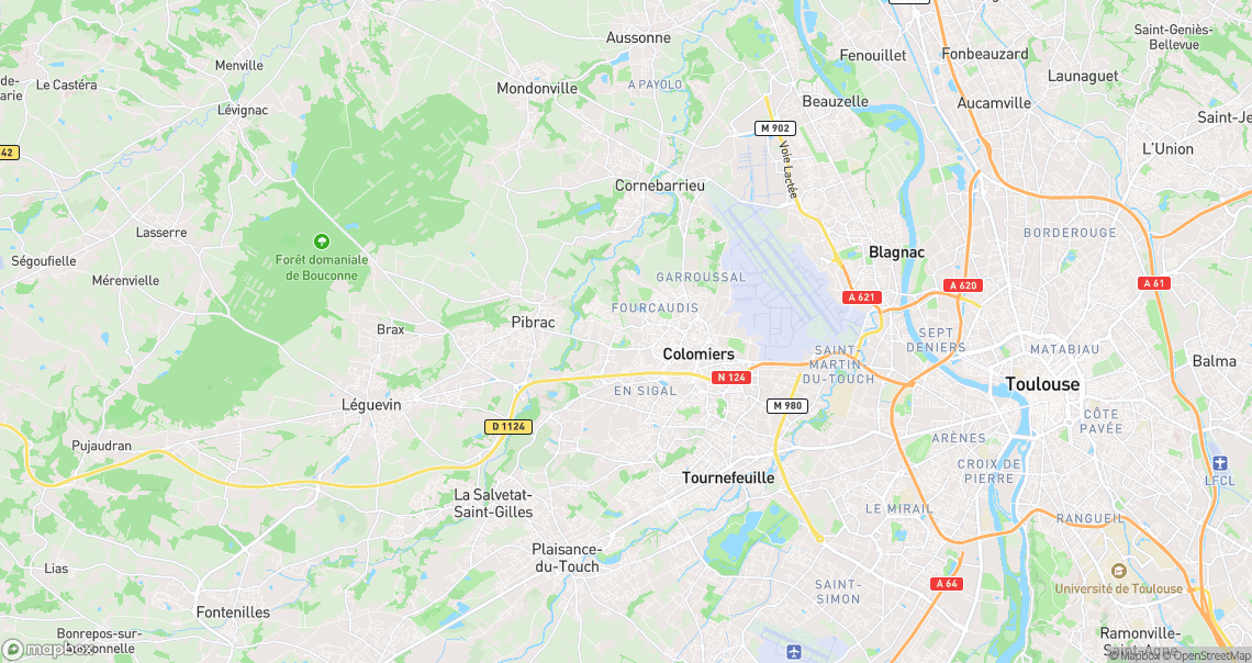 Localisation de la voiture à Colomiers