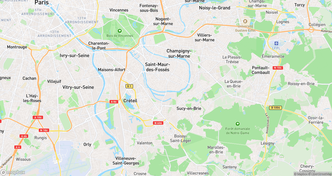 Localisation de la voiture à Saint-Maur-des-Fossés