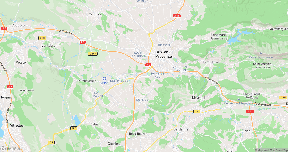 Localisation de la voiture à Aix-en-Provence