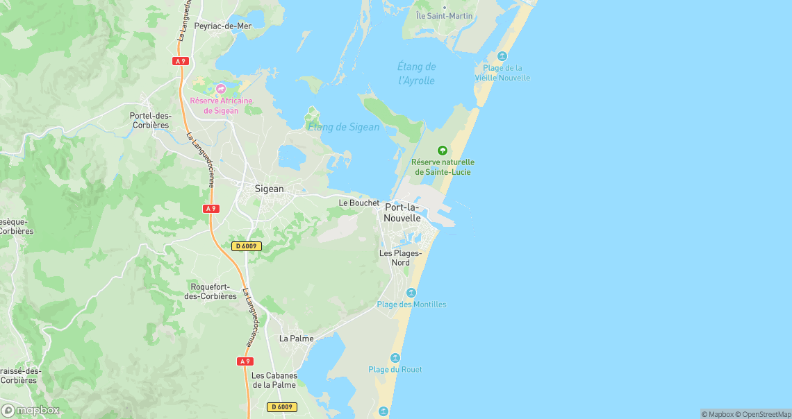 Localisation de la voiture à Port-la-Nouvelle