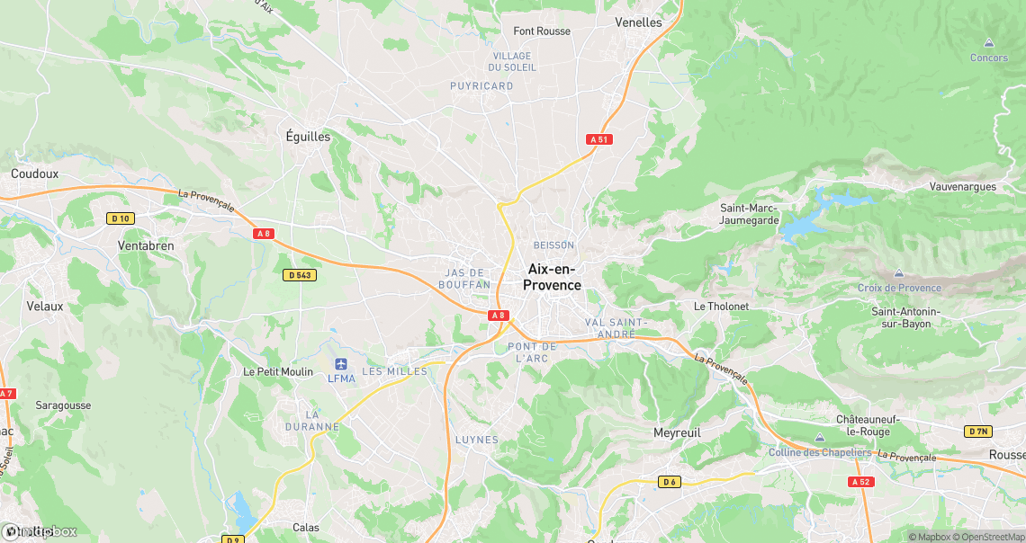 Localisation de la voiture à Aix-en-Provence